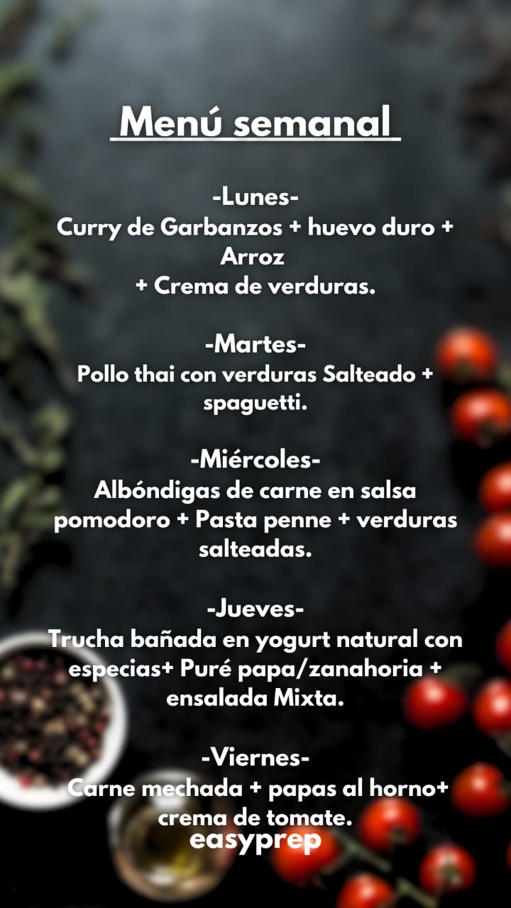 🔥🍴 Plan predeterminado Semanal - El favorito de nuestros clientes